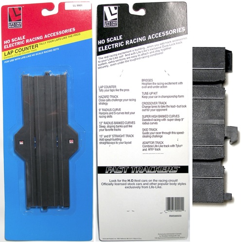 Life Like 9" LAP COUNTER straight HO scale slot car track 