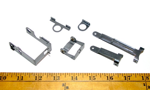6pc 1/24 Classic Competition Slot Car VIPER Inline Chassis DROP ARM BRACKET 1:24 