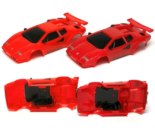 1988-97 TYCO RED Lamborghini Narrow Slot Car Body NO LAMBO STREET VARIANT #8924 