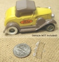 2 PC TYCO HO SLOT CAR 1989 to Current NISSAN PICKUP WINDSHIELDS SILVER Version 