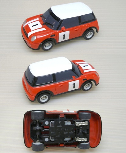 2007 Micro Scalextric MINI COOPER HO Slot Car UK Red #1 