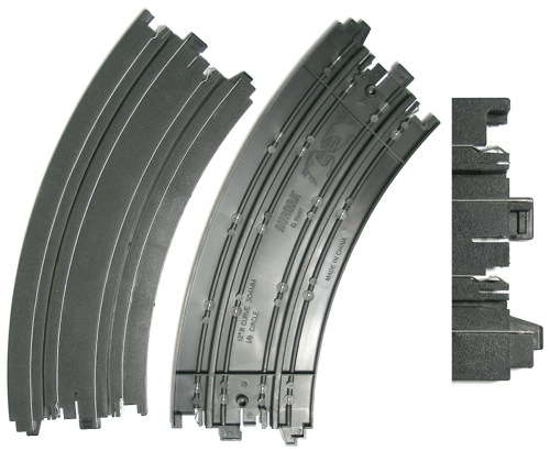 Details about   Aurora Tomy AFX 12" R Curve 1/8 Circle Track 304MM Lot of 8 Black Segments 