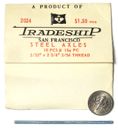 6pr Vintage TRADESHIP 1/24 1/32 Slot Car ALUMINUM WHEELS 5/40 Thread Unused 15x7