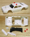 1994 TYCO PETERBILT WHITE TEST SHOT Factory Slot Car 