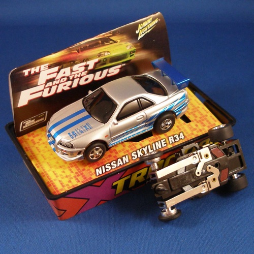 2004 JL FasT & Furious HO Slot Cars SILV NISSAN SKYLINE