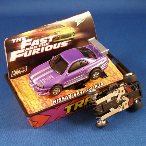 2004 JL FasT & Furious HO Slot Car PURPL NISSAN SKYLINE