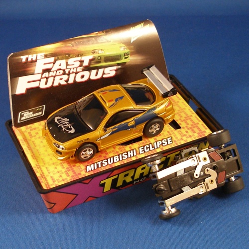 2004 JL FasT & Furious HO Slot Cars GOLD MITSUB ECLIPSE