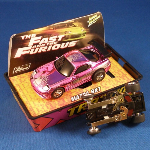 2004 JL Fast & Furious HO Slot Car PinkCHROME MAZDA RX7
