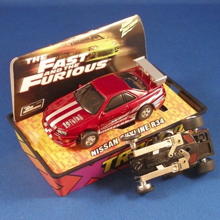 2004 JL FasT & Furious HO Slot Cars RED NISSAN SKYLINE