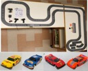 8pc TYCO Mattel HO Slot Car 15" Straight SQUEEZE Daredevil Cut Off Track 6783 A+ 