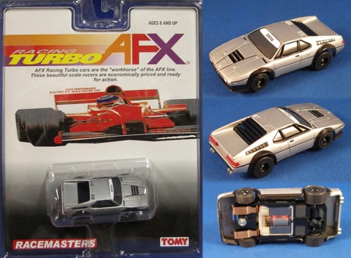 1999 AFX TOMY Turbo BMW M1 SILVER BMW HO Slot Car 9933
