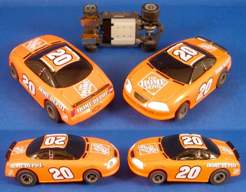 Life like nascar home depot chevrolet # 20 slot car for afx tyco oh etc new 