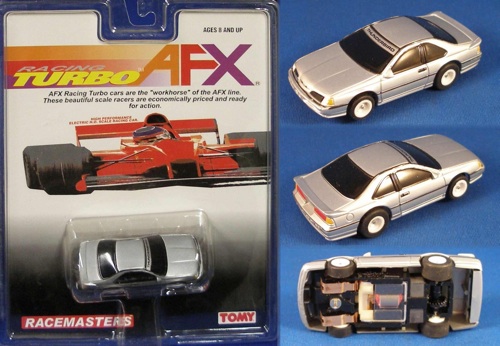 1999 AFX TOMY Turbo Silver Thunderbird Slot Car 8752