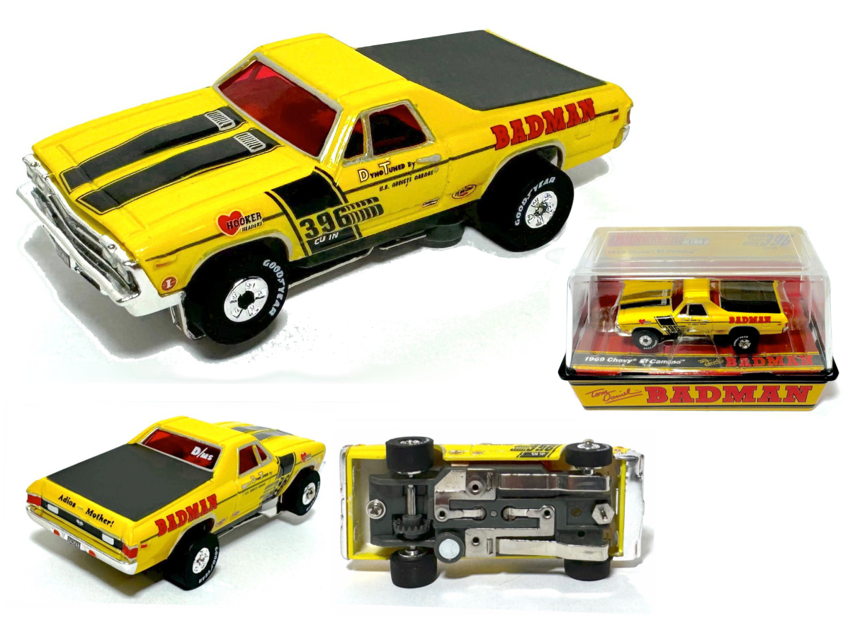 '69 Chevy El Camino, BADMAN,限定hoスロットカー 2023 AutoWorld HO Slot Car 1969 CHEVY El Camino BADMAN TOM
