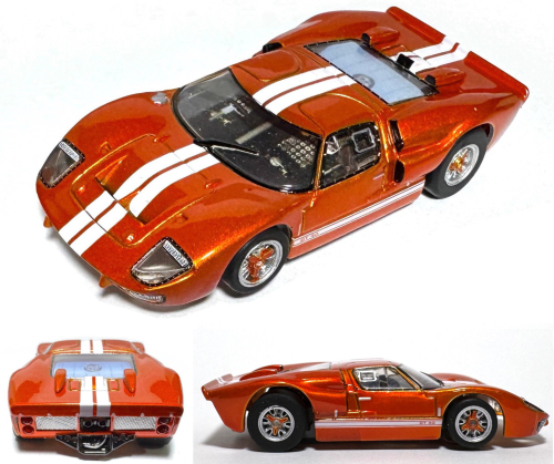 2024 AFX MEGA G+ Slot Car ONTARIO ORANGE Metallic 1966 Ford GT40