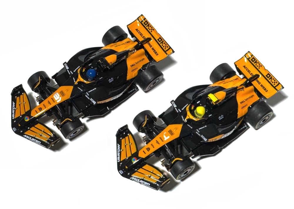 2pc AFX Mega G+ PIASTRI #81 NORRIS #4 AU 2024 MCL38 F-1 HO Slot