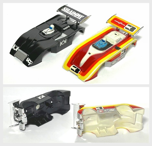 2pc 1979 Aurora AFX G+ Shadow Can-Am HO Slot Car BODY ONLY Unused