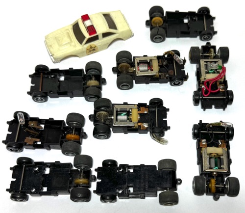 1981 Ideal Toys HO Slot Car OLD PARTS LOT Dukes Sheriff Rescue