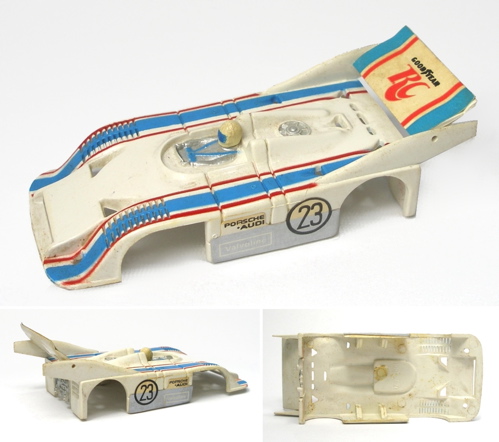 Aurora AFX Porsche 917 #2 Le Mans HO Scale Slot Car White and Green