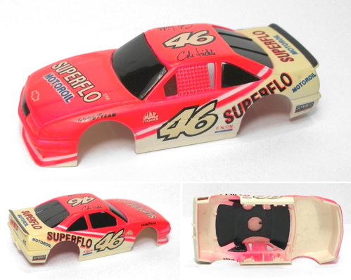 1990 TYCO SUPERFLO CHEVY OFF-WHITE Slot Car BODY 8977: SlotCarCentral