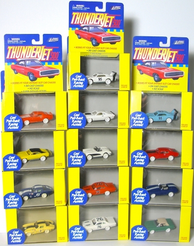 13pc 1999 JL T Jet ThunderJet Dash AW Style Slot Car Body Set RARE WHITE SET SlotCarCentral